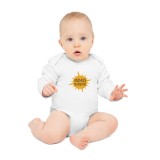 Body Bebelusi, alb, Nou Nascut, fete/baieti, cu mesaj amuzant, marimea 68, Mama Sunshine
