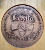 Medalie/ Placheta - Expozitia filatelica internationala 1992 - Resita
