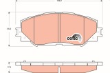 TRW GDB3425 COTEC set placute frana,frana disc