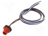 Conector M12 4 pini tată drept cu cablu 0,5m IP67 LUTRONIC