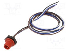 Conector M12 4 pini tată drept cu cablu 0,5m IP67 LUTRONIC