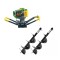 Set Motoburghiu Pamant - PARTNERPRO PPE1500, Putere 2.0 CP + 2 x burghie 150, 250mm