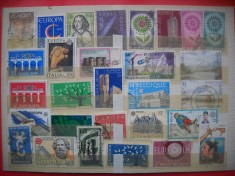 HOPCT LOT NR 702 EUROPA CEPT -29 TIMBRE VECHI-STAMPILAT