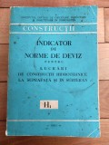 Indicator de norme de deviz pentru lucrari de constructii hidrotehnice H1 - 1981