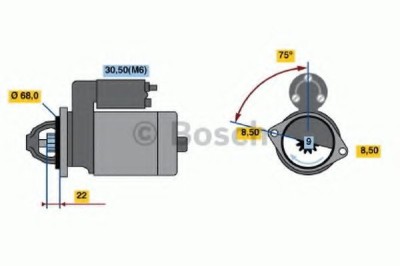 Starter OPEL ZAFIRA TOURER C (P12) (2011 - 2016) BOSCH 0 986 020 870 foto