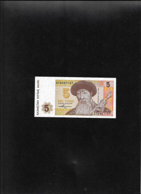 Kazahstan Kazakstan 5 tenge 1993 seria9487107 unc foto