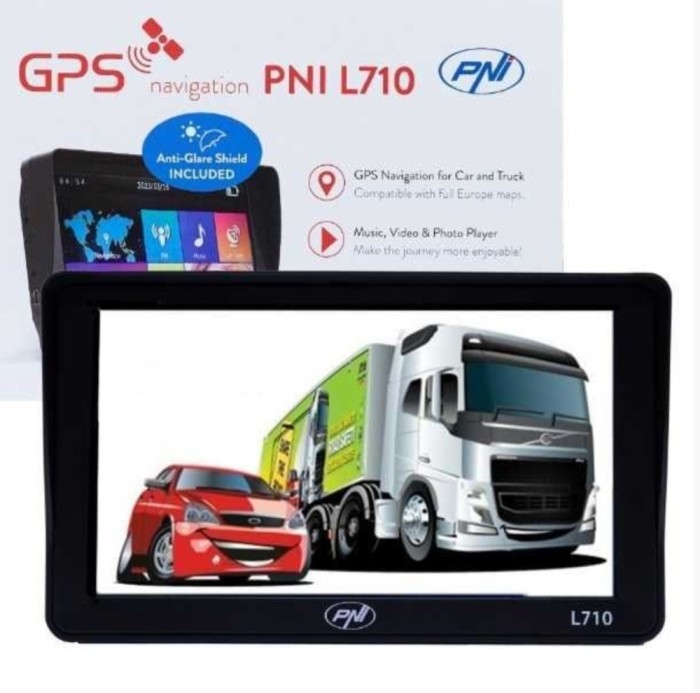 GPS Auto Navigatie ecran 7&quot; AUTO GPS TIR GPS CAMION HARTI IGO PRIMO FULL EUROPA 2025