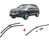 Cumpara ieftin Set 3 stergatoare SEAT TARRACO (KN2) 2018 - 2024, pentru parbriz si luneta, Valeo HydroConnect