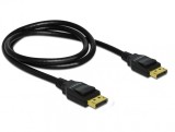 Cablu DisplayPort 4K60Hz T-T ecranat 1m negru, Delock 82423