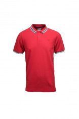 Tricou polo barbati Umbro Jaquard Polo Rosu L foto