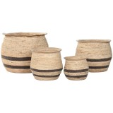 Ghiveci Home ESPRIT Maro Fibră Arab 60 x 60 x 52 cm (4 Unități)