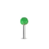 Biax sculptura lemn SABURR - Cap sferic 9,5 mm tija 3,2mm, Granulatie Saburr ASPRA - VERDE