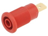 Soclu Banană 4mm 32A Roșu Aurit Alamă