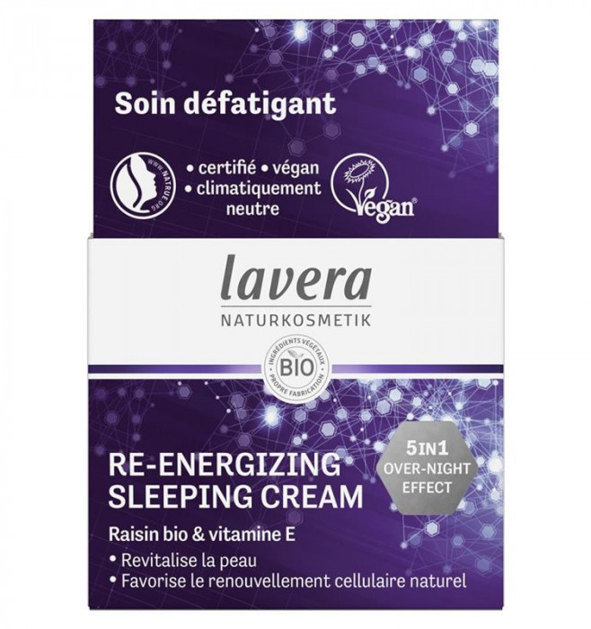 Crema de Noapte Re-Energizanta 5 in 1 Bio Lavera 50ml