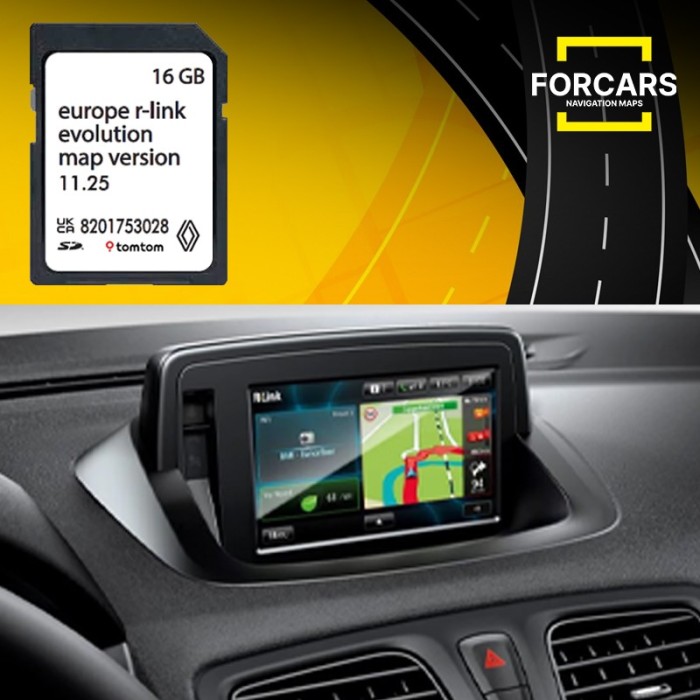 SD Card hărți navigație R-LINK Evolution Europa 2025 pentru Renault Captur (2014&ndash;2016)