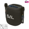 Sistem audio stereo cu 2 microfoane Wireless, 100W, difuzor mid-bass, 2 tweetere, USB/microSD, AUX, efecte LED, negru