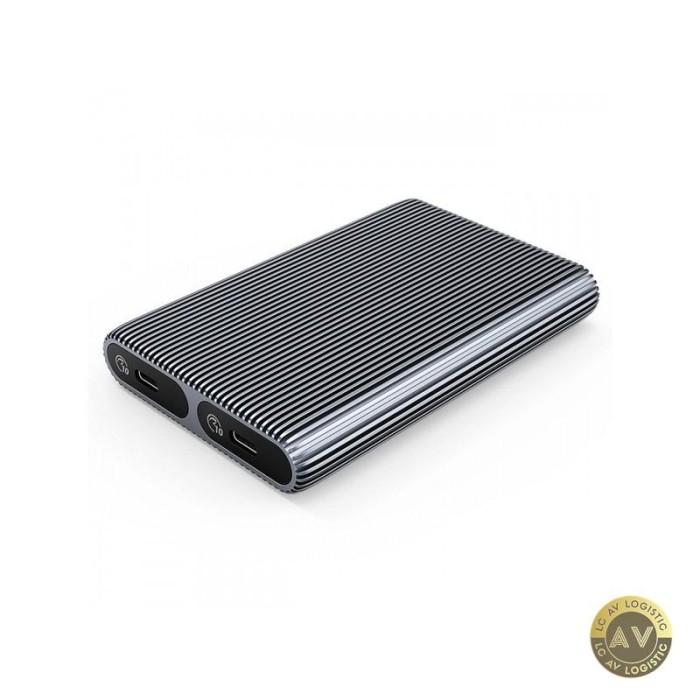 Rack Orico AM2C3-2N Dual Disk pentru SSD SATA M.2 NVMe Gri