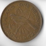 Moneda 1 penny 1943 - Noua Zeelanda