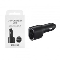 Incarcator Auto USB, Type-C, Fast Charging 40W Samsung Duo (EP-L4020NBEGEU) Negru