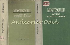 Despre Spiritul Legilor I, II - Montesquieu - Tiraj: 4080 Exemplare (I) foto