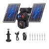 Camera Supraveghere Solara 4G Duala 6MP cu Zoom 50x, Detectie Umana AI, Vedere Nocturna 150m, Panou Solar 20000mAh, IP66, Audio Bidirectional, Fara Wi