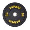 Greutate cauciucata 15 kg/51 mm HMS HTBR15-galben,