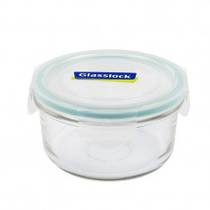 Cutie Glasslock, rotunda, din sticla, cu capac plastic, 370 ml foto