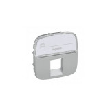 Capac Valena Allure - RJ 45/RJ 11/RJ 12 priza - cu label holder - alu, Legrand