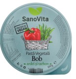 Pasta vegetala din bob cu ardei&amp;tarhon 100gr, SanoVita