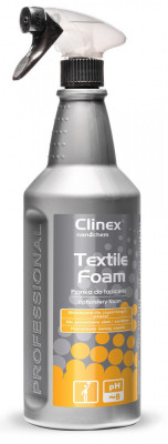 CLINEX Textile Foam, 1 litru, cu pulverizator, spuma pentru curatarea tapiteriei foto