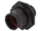 Conector Circular Soclu pentru Panou cu Piuliță Frontală