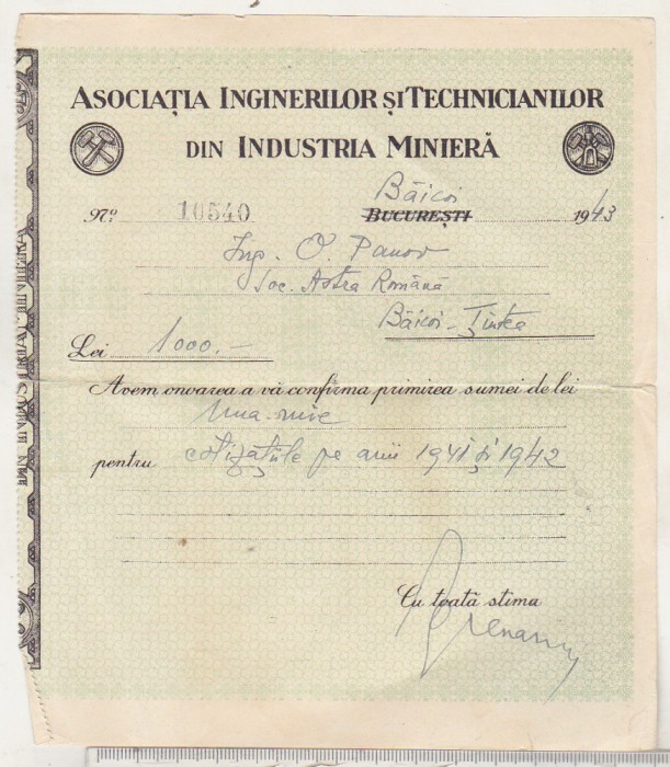 bnk div ASIT - chitanta cotizatie - 1942
