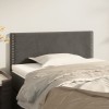 VidaXL Tăblie de pat, gri &icirc;nchis, 80x5x78/88 cm, catifea