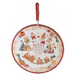 Suport vase fierbinti Craciun ceramica multicolora &Oslash; 19 cm