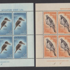 NOUA ZEELANDA -1960 ,1961 ,1964 ,1966 FAUNA , PASARI 8 BLOCURI DE 6 NESTAMPILATE