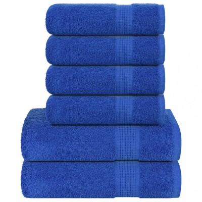 Set prosoape 6 buc Albastru 360 g/m&amp;sup2; 100% bumbac foto