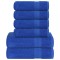 Set prosoape 6 buc Albastru 360 g/m&sup2; 100% bumbac