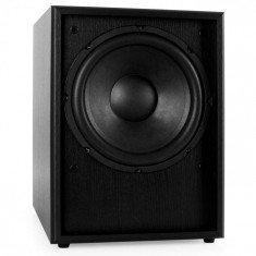 Auna Active Subwoofer Line-300-SW-BK AUX negru foto