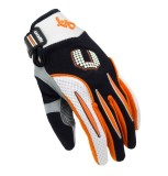 Manusi motociclete cross-enduro unisex Unik Racing model X-10 culoare: portocaliu L (9 cm)