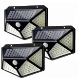 Cumpara ieftin Set 3 Lampi ULTRA 100 LED Solare cu senzor de miscare si lumina 3 moduri ILUMINARE