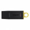 Usb flash drive kingston 128gb data traveler exodia usb 3.2 gen1 black + yellow