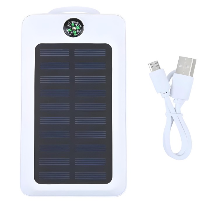 Power Bank APF&reg; 16800 mAh, Busola, LED si Incarcare USB , Alb