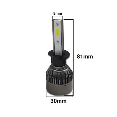 Set 2 becuri LED auto R6, 50W, 6000k &amp;ndash; Slot H1, 48LED foto