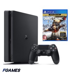 Consola Sony Playstation 4 Slim Ps4 500gb + Controller + Just Cause 3 Gold Edition PlayStation 4, Second-Hand