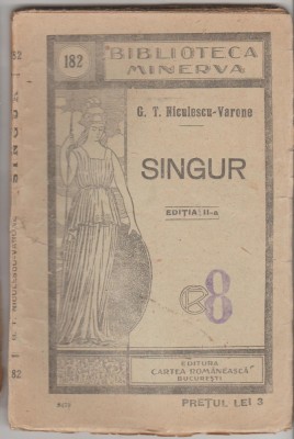 G.T. Niculescu-Varone - Singur foto