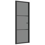 Cumpara ieftin Usa de interior, 76x201,5 cm, negru, sticla ESG si aluminiu