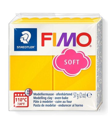 Pastă polimerică FIMO Soft 57g Galben floarea-soarelui foto