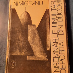 Insemnarile unui taran deportat din Bucovina Dumitru Nimigeanu