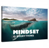 Tablou Canvas, Tablofy, Mindset is everything (Whale), Printat Digital, 50 &times; 40 cm