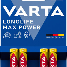 Baterie alcalina R3 (AAA) 4 buc/blister Longlife Max Power Varta